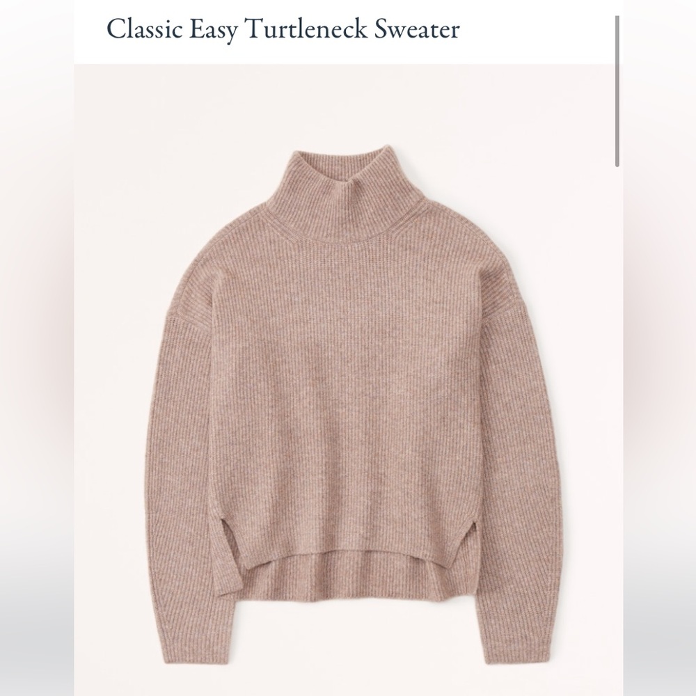 Abercrombie brown turtleneck sweater - size M